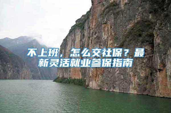 不上班，怎么交社保？最新灵活就业参保指南