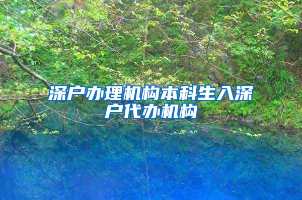 深户办理机构本科生入深户代办机构