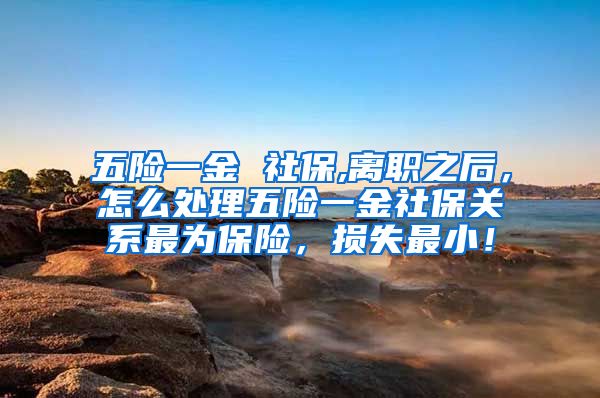 五险一金 社保,离职之后，怎么处理五险一金社保关系最为保险，损失最小！