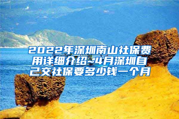 2022年深圳南山社保费用详细介绍~4月深圳自己交社保要多少钱一个月