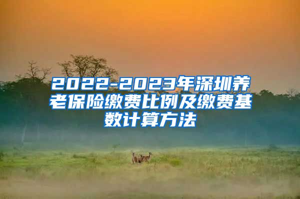 2022-2023年深圳养老保险缴费比例及缴费基数计算方法