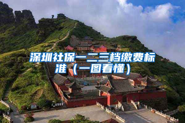 深圳社保一二三档缴费标准(一图看懂)