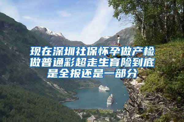 现在深圳社保怀孕做产检做普通彩超走生育险到底是全报还是一部分