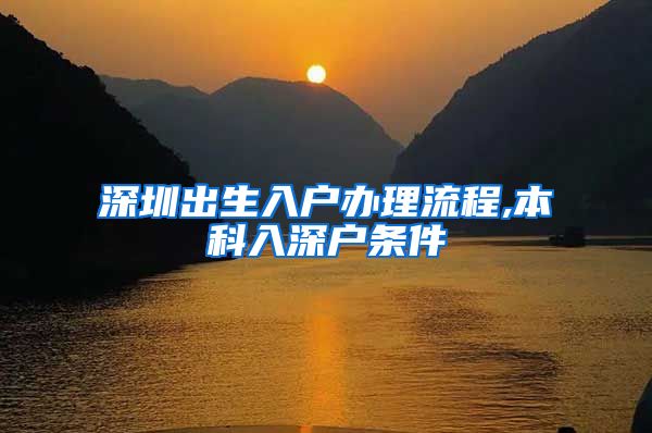 深圳出生入户办理流程,本科入深户条件