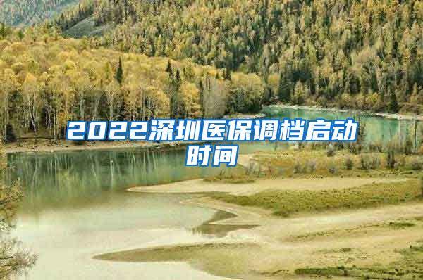 2022深圳医保调档启动时间