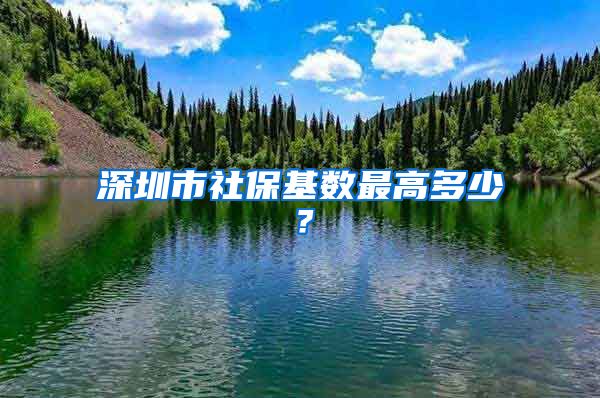 深圳市社保基数最高多少？